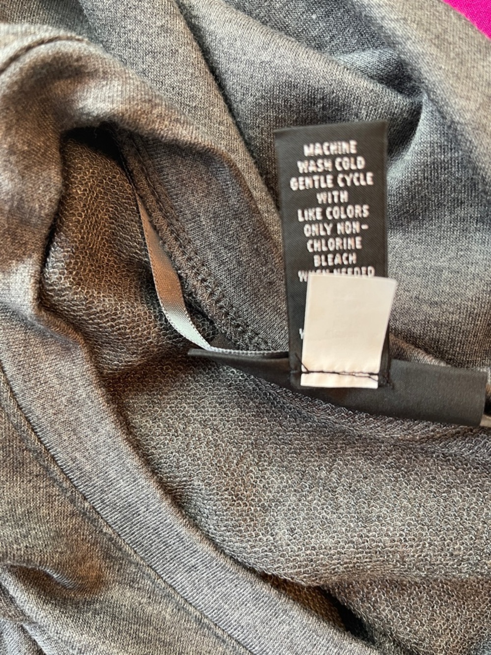 INC CHARCOAL SIDE ZIP BACK RUFFLE TOP - Picture 10 of 11